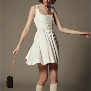 Anthropologie Aureta Fit & Flare Corset Mini Dress